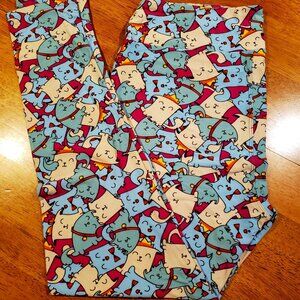LulaRoe Patterned Leggings szXL (tall and Curvy)